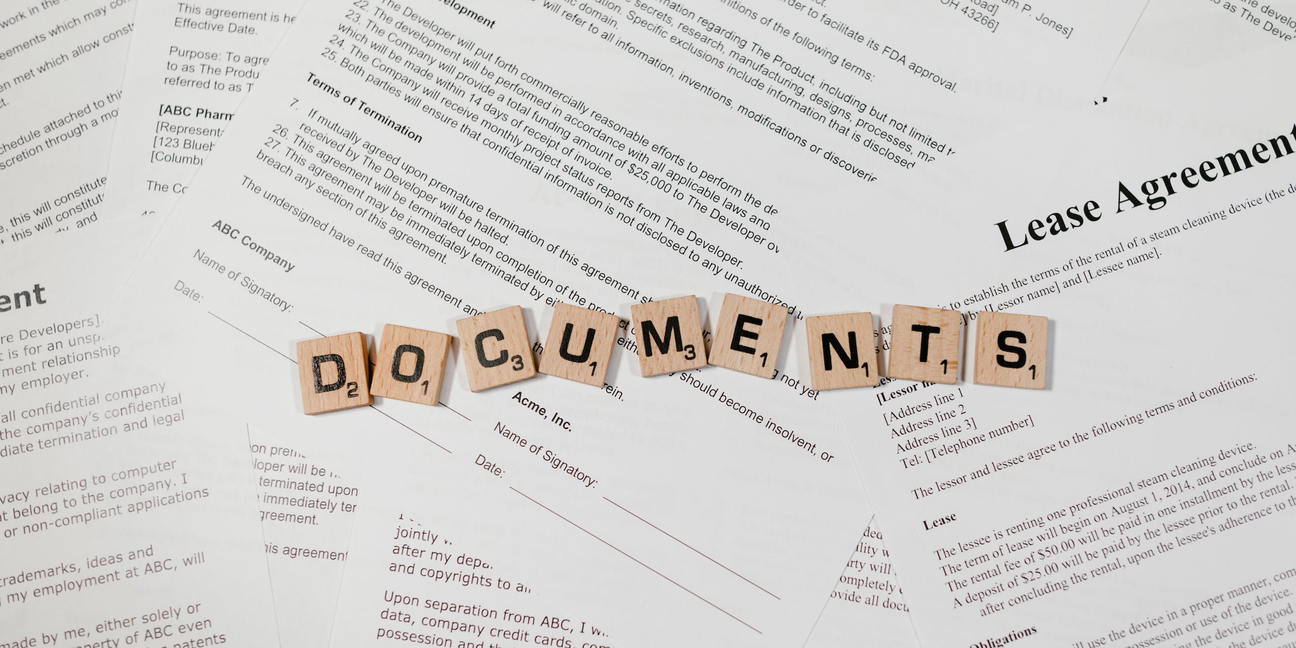 HOA documents